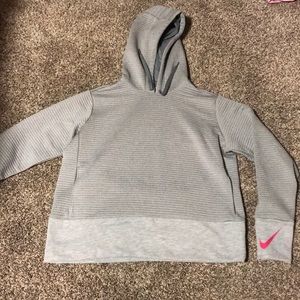 Gray Nike hoodie size m